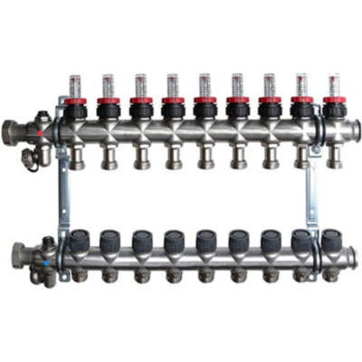 Коллекторная группа Oventrop Multidis SF 9 с ротаметрами