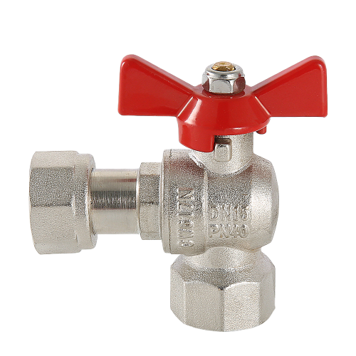 Кран шаровой VALTEC 3/4" Ду20 Ру40 угловой с накидной гайкой и внутренней резьбой VT.266.N.0505 2