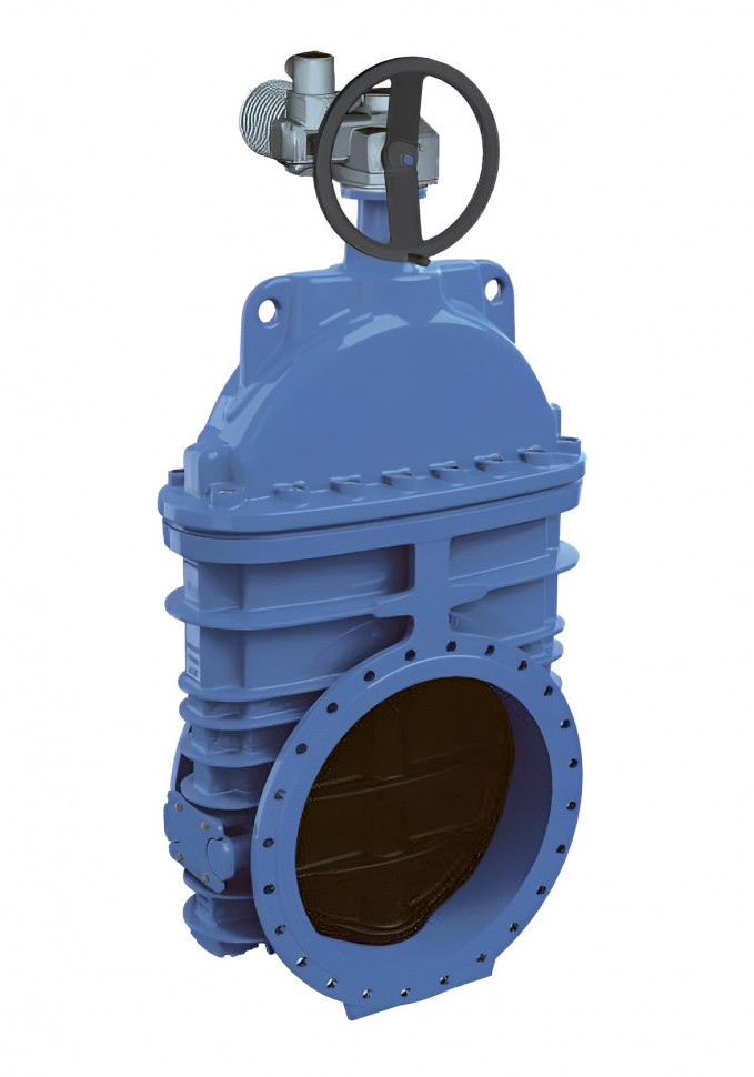 Задвижка AVK 15/42 DN 500 PN 10 фланцевая клиновая чугунная с электроприводом AUMA с обрезиненным клином