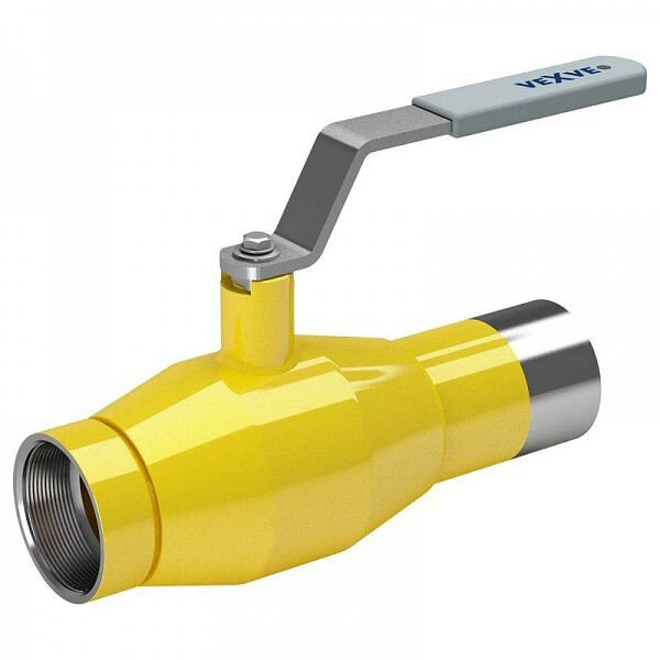 Кран шаровой Vexve 111040 DN 40 PN 40 стальной стандартнопроходный под приварку для газа, ручка-рычаг