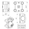 Латунный хомут VALTEC 1/2" ремонтный VTr.754.N.04 5