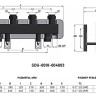 Коллектор распределительный STOUT SDG-0018 3-х контурный ВР-НР 1 1/2" DN 40 PN 4 с гидравлическим разделителем 3