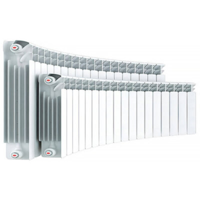 Радиатор биметаллический RIFAR Base 500 Flex 6 секций боковое подключение белый