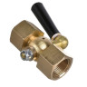 Кран трехходовый ЭКОМЕРА М20*1,5F-М20*1,5F 3