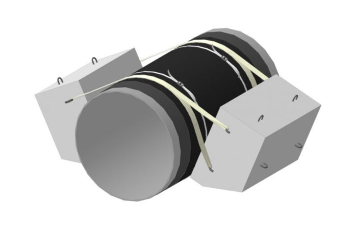 Мат футеровочный МФ-530 для железобетонных утяжелителей УБО, УБО-М