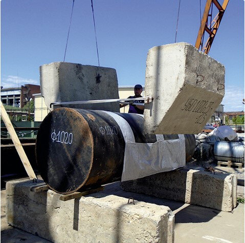 Мат футеровочный МФ-530 для железобетонных утяжелителей УБО, УБО-М