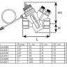 Автоматический регулятор перепада давления Valtec VT.043.GA 1/2" DN 15 PN 25 настраиваемый с регулирующим клапаном, 3-17 кПа 2