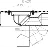 Корпус трапа HL80.1HK DN50/75 поворотный шарнир, сифон HL080.5E 2