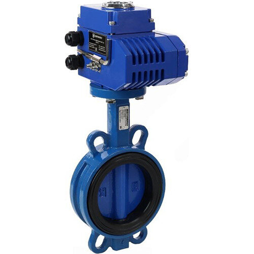 Затвор дисковый чугунный Benarmo 2010HA DN 100 PN 16 поворотный межфланцевый с электроприводом Q-070 380В