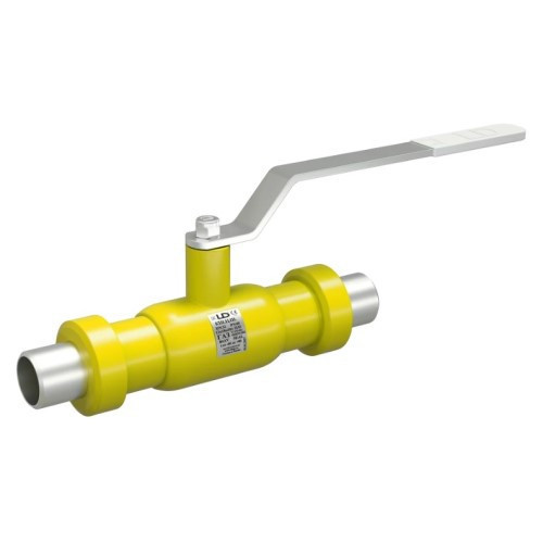 Кран шаровой цельносварной LD КШ.Ц.Ш.GAS.040.040.П/П.01 Ду 40 Ру 40 нержавеющий полнопроходный штуцерный