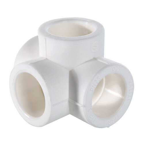 Крестовина VALTEC VTp.778 DN 32 PN 25 двухплоскостная полипропиленовая