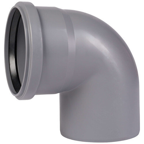 Отвод канализационный PP-H Ostendorf HT HTB DN 125х87° цвет серый