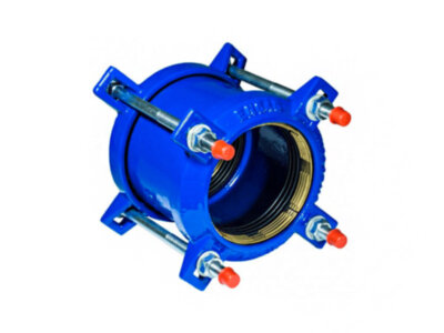 Муфта обжимная ДРК 250 мм для ПНД и ПВХ труб соединительная