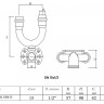 Водорозетка VALTEC VTi.954.DI ВР 1/2" DN 15 PN 16 проходная нержавеющая сталь 2