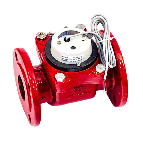 Счетчик для горячей воды Тепловодомер ВСТН-50 турбинный фланцевый с импульсным выходом