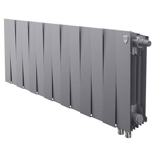 Радиатор биметаллический Royal Thermo PianoForte 300 VDR (14 секций) Silver Satin 1