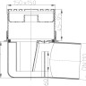 Корпус трапа HL72K/1 DN110 горизонтальный выпуск 2