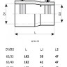 Переход электросварной 110х63 мм SDR 11 ALLURE ПЭ100 2