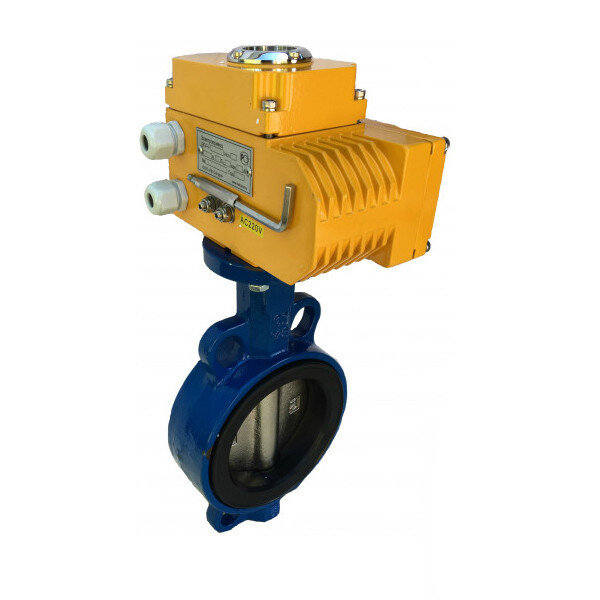 Затвор дисковый поворотный ABRA BUV-VF 863 EASTRN DN 200 PN 16/10 межфланцевый с электроприводом