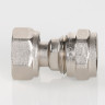Переходник VALTEC VTm.322 ВР 1/2" DN 16x15 PN 10 с накидной гайкой латунный никелированный 3