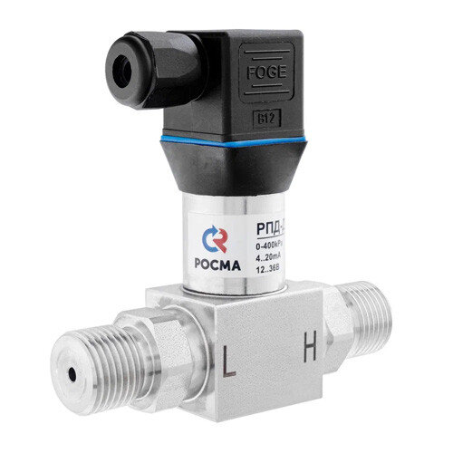 Датчик давления дифференциальный РОСМА РПД-Д Дкорп=30мм 0-100 кПа кл. 0,5 G1/2" 00000035907
