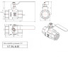 Кран шаровой VALTEC PERFECT 3/4" Ду20 Ру100 с внутренней резьбой VT.314.N.05 5