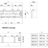 Коллектор распределительный Watts VB25/32 3-х контурный ВР-НР 1 1/2" DN 40 PN 6 в теплоизоляции 3