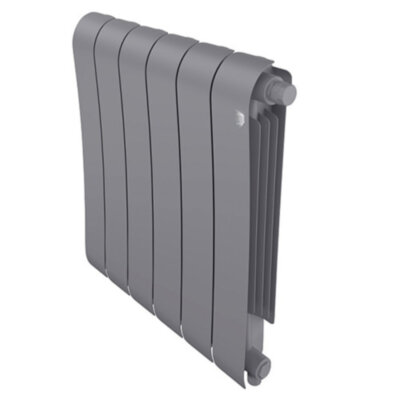 Радиатор биметаллический Royal Thermo Infinity V 500 (6 cекций) Silver Satin
