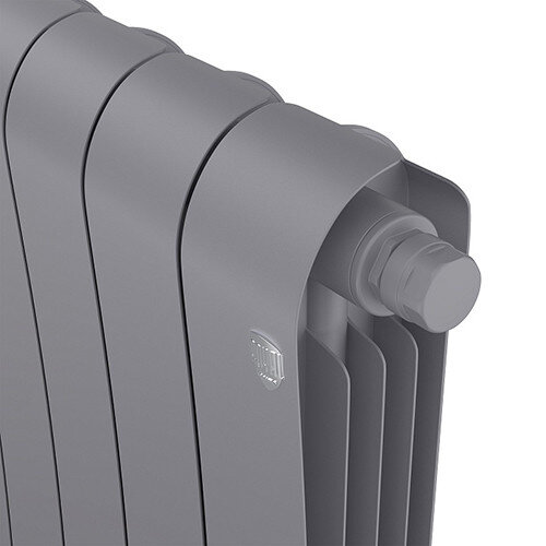 Радиатор биметаллический Royal Thermo Infinity V 500 (6 cекций) Silver Satin