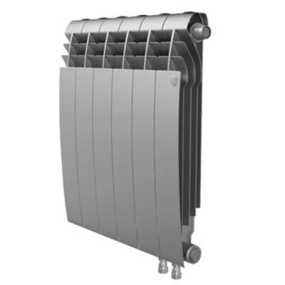 Радиатор биметаллический Royal Thermo BiLiner 350 VR (10 секций) Silver Satin