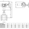 Задвижка клиновая ABRA A40-G-BS F4 DN 400 чугунная фланцевая с электроприводом 2