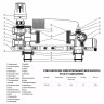 Узел насосно-смесительный латунный Aquasfera 9510 DN 25 PN 10 резьба - 1'', покрытие - никель, L=186 мм, без насоса, резьбовой ВР-НР, 9510-01 2