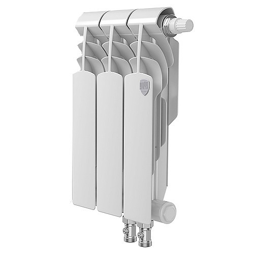 Радиатор биметаллический Royal Thermo Vittoria 350 VD (3 секции) Bianco Traffico 1