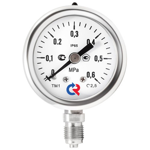 Манометр РОСМА ТМ-121Р.00 (0...4 МПа) Дкорп=40мм кл. 2,5 M10x1 коррозионностойкий виброустойчивый радиальный УТ-00044597 1