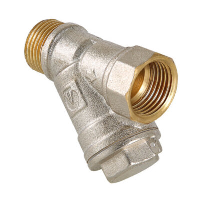 Фильтр механической очистки VALTEC VT.191 ВР-НР 1/2" DN 15 PN 20 косой латунный