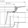 Корпус трапа HL72.1K DN75/110 горизонтальный выпуск, запахозапирающее устройство, переходник 2