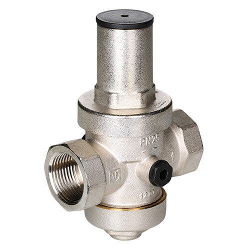 Редуктор давления VALTEC VT.086.NH.08 1 1/2'' DN 40 PN 25 поршневой, регулируемый, прямого действия, латунный с никелевым покрытием