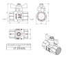 Кран шаровой VALTEC PERFECT 1/2" Ду15 Ру100 с внутренней резьбой VT.317.N.04 5