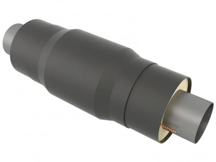 Компенсатор сильфонный 2СКУ 300-25-360 325х8,0/500 2-секц. стальной в изоляции ППУ-ПЭ