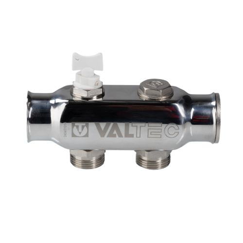Коллектор распределительный VALTEC VTc.505.SS.060506 6 отводов ВР-НР 1"x3/4" DN 25 PN 10 без регулировки