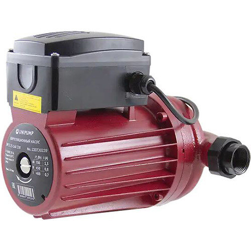Насос циркуляционный Unipump UPC3 25-160 230 с мокрым ротором H=16м Q=150л/мин арт. 61966