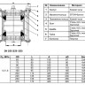 Муфта соединительная Benarmo ДРК-Е 7021 DN 200 (225-225 мм) PN 10/16 компрессионная чугунная 2
