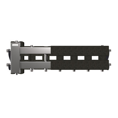 Коллектор распределительный GIDRUSS BMSS-60-4D.EPP 4-х контурный НР 1" Ду 25 Ру 6 балансировочный в термоизоляции 2