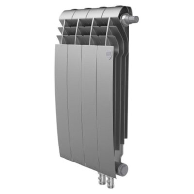 Радиатор биметаллический Royal Thermo BiLiner 500 V (4 секции) Silver Satin