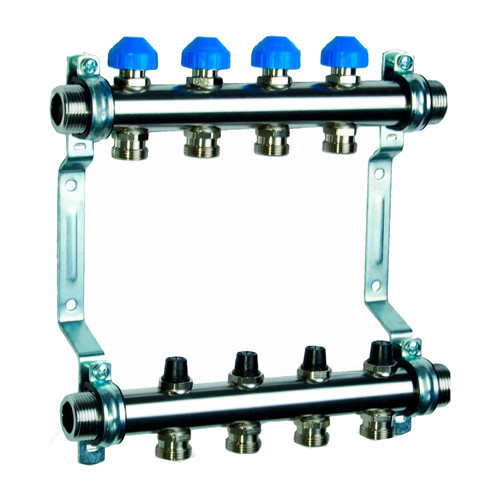 Коллекторная группа Watts HKV 2010-VA 6-ти контурный НР 1"x3/4" DN 25 PN 6 с регулирующими клапанами 1