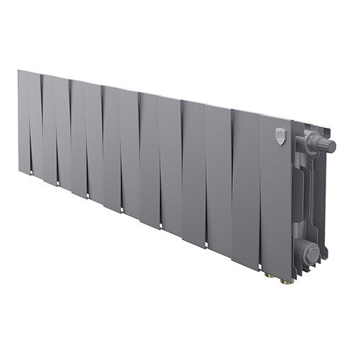 Радиатор биметаллический Royal Thermo PianoForte 200 VD (14 секций) Silver Satin