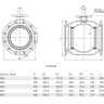 Кран шаровой Vexve 103500 DN 500 стальной стандартнопроходный фланцевый для жидкости, ручка-рычаг 2