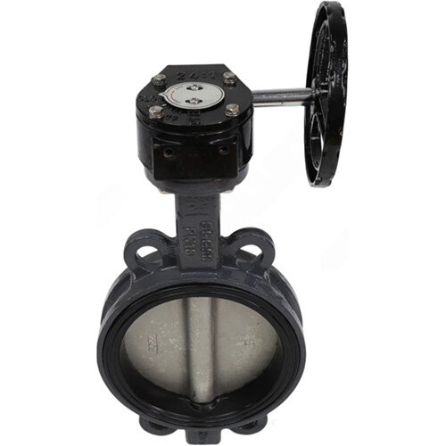 Затвор дисковый чугунный Benarmo 2012R DN 150 PN 16 поворотный межфланцевый с редуктором