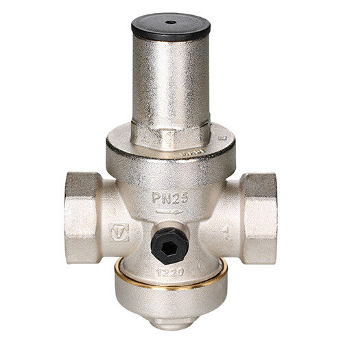 Редуктор давления VALTEC VT.086.NH.09 2'' DN 50 PN 25 поршневой, регулируемый, прямого действия латунный, с никелевым покрытием