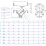 Фильтр DENDOR 021Y DN 200 PN 16 сетчатый с магнитной вставкой фланцевый 2